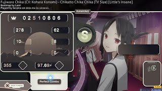 The easiest 100 pp I have ever gotten Chikatto Chika Chika (TV Size)  | road to 5 digit
