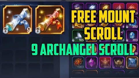 FREE Archangel Scrolls and Top Up Mount Scroll - Tarot MU Origin 2