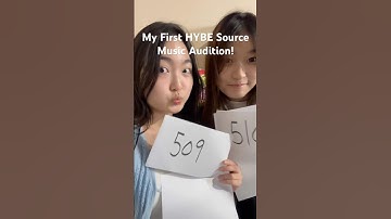 My First HYBE Source Music Audition! #hybe #sourcemusic #kpopaudition