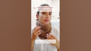 Thumbnail of cuello tejido en #dosagujas  con patron de trenzas #diy #tejido #knitting #tejer #tejidoamano