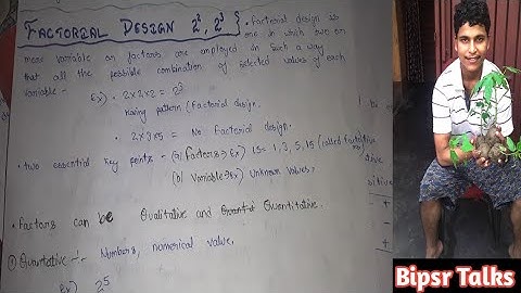 Unit-5th Factorial Design- Definition,2²,3³ design and advantages of Factorial Design-.bpharm 8thsem