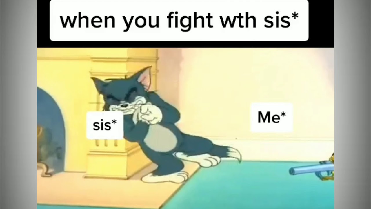 When you fight with sister funny status YouTube