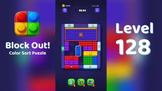 Block Out Level 128 Walkthrough 🧩 | All Levels Solution | Mini Boss