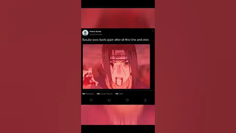 Sasuke sees Itachi again after all this time and cries #naruto #boruto #shorts #itachi #sasuke