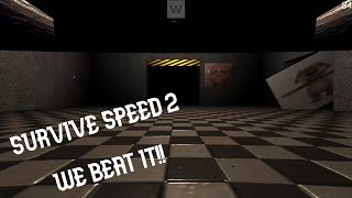 SPEED GOT DEFEATED! Survive Speed 2