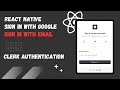 🔴 Sign In With Google | Clerk Authentication Tutorial for beginners | 2025