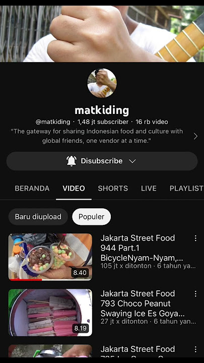 LEGENDA STREET FOOD INDONESIA #shorts #sobatkuliner #matkiding