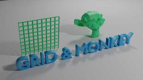 Blender beginner tutorial Grid and Monkey Telugu