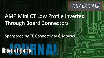 AMP Mini CT Low Profile Inverted Through Board-connectoren -- TE Connectivity en Mouser