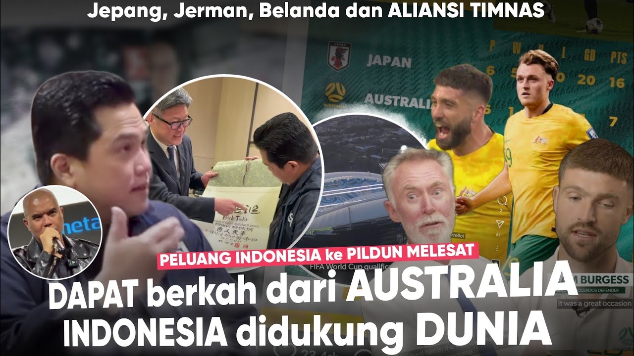 ⁣INDONESIA dpt berkah AUSTRALIA ‘Peluang TIMNAS  ke PILDUN Meningkat’ ET dapat bantuan Jepang