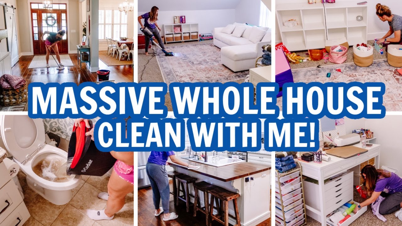 MASSIVE WHOLE HOUSE CLEAN WITH ME | EXTREME CLEANING MOTIVATION