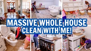 MASSIVE WHOLE HOUSE CLEAN WITH ME | EXTREME CLEANING MOTIVATION