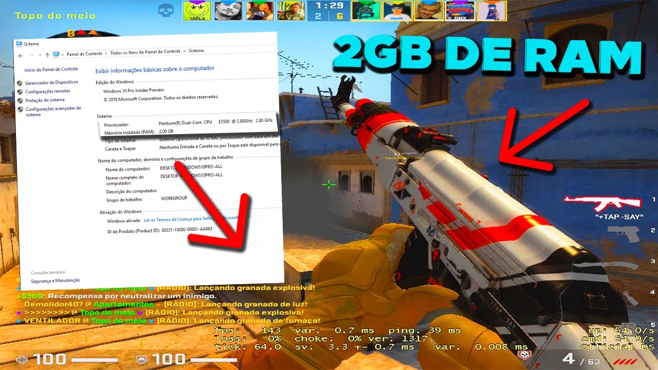 CSGO 2 Requisitos \ + RODA em PC FRACO!? - VEJA qual CFG VAI RODA! 