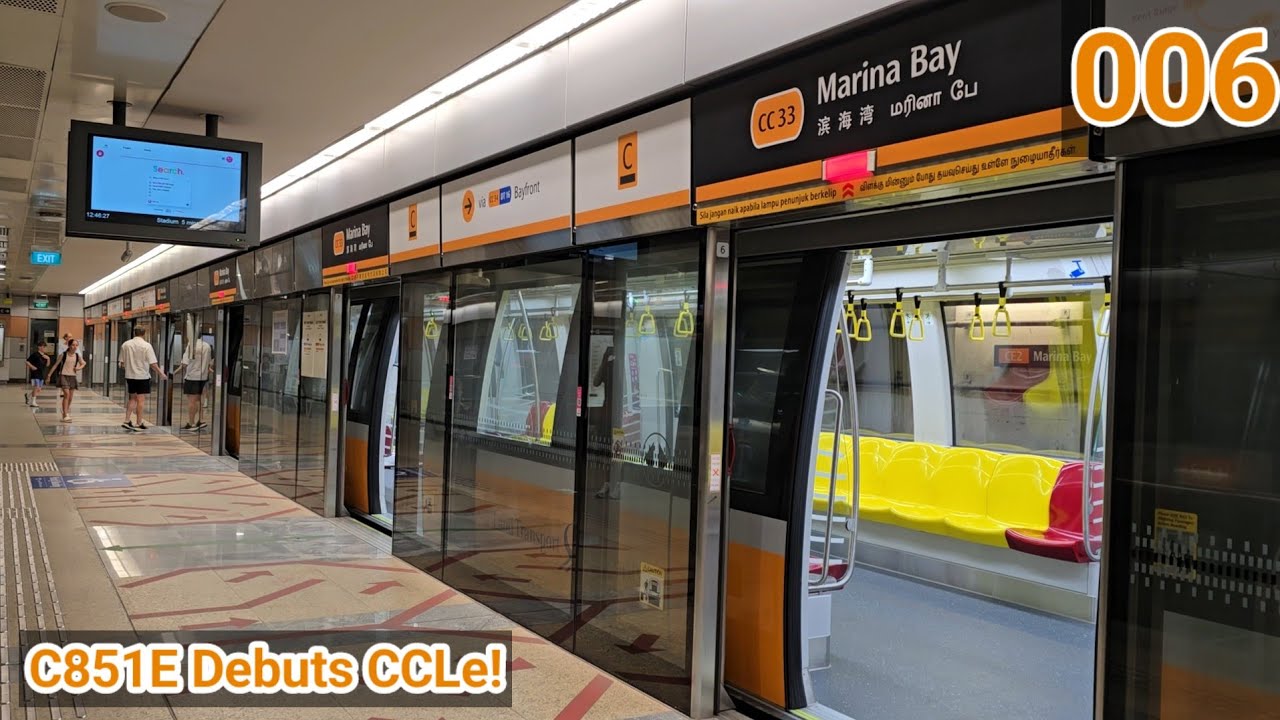 [ALS C851E CCLe Debut!] SMRT TRAINS Ride On The CCL extension — C851E ...
