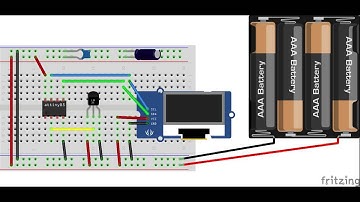 Attiny85 LM35 Oled i2c 128x64