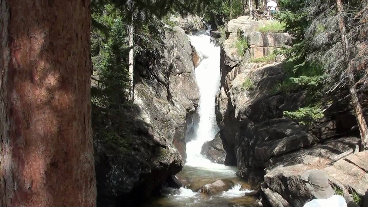 Sensational Chasm Waterfall  in Rocky Mountain  National 