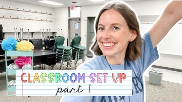 CLASSROOM SETUP 2025 | pt. 1 cleaning and moving in