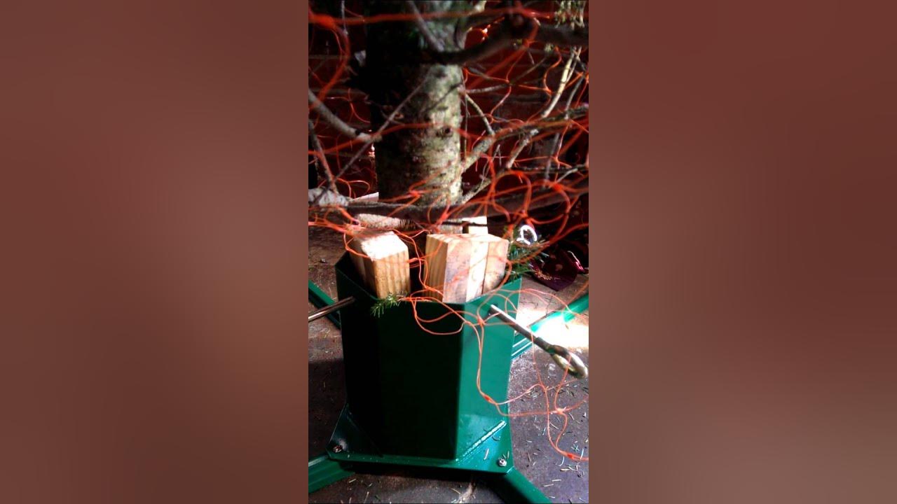 Keep Christmas Tree from Tipping over YouTube
