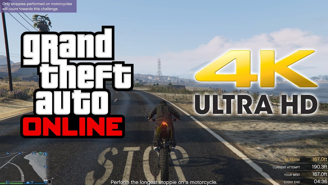 Longest Stoppie Challenge GTA 5 Online Freemode Event Gameplay 4K 60fps YouTube