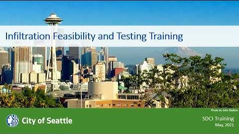 Infiltration Feasibilty and Testing