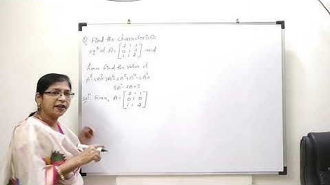 Matrix I Cayley-Hamilton Theorem I Problem 2 (3x3 matrix) I Complete Concept I Rashi Jain