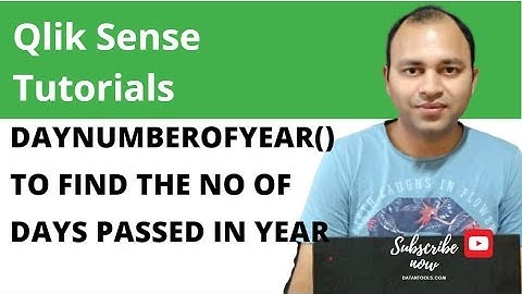 Qlik Sense DayNumberOfYear function to find the number of days passed since year start