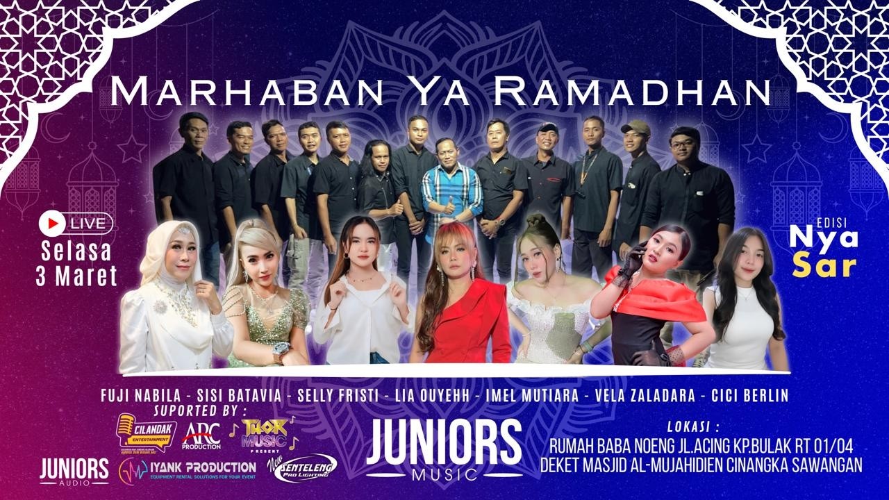 LiveStream Juniors Music Edisi Ramadhan 1447 H |   Selasa 3 Maret 2026