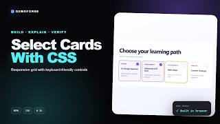 CSS :has() Multi-Select Card Grid, No JavaScript | Modern CSS
