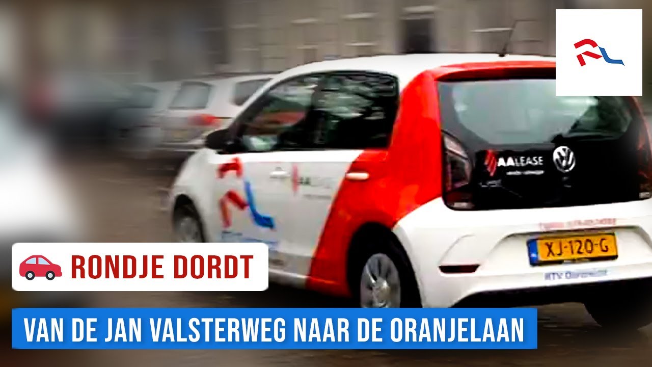 Rondje Dordt rijdt van de Jan Valsterweg  naar de Oranjelaan