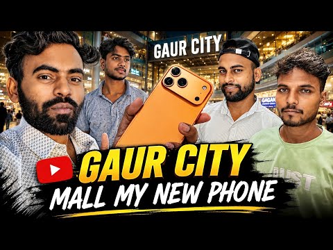 Gaur City Mall Se Laya Naya Phone! 📱 | New Phone Unboxing & Shopping Vlog ✨#rishbh #subscribe