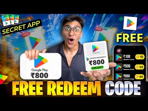 FREE REDEEM CODES INSTANT 🤩 Rs.800 REDEEM CODE FREE | HOW TO GET GOOGLE PLAY STORE REDEEM CODES FREE