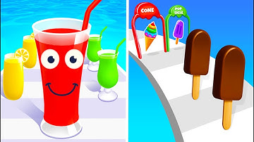 Juice Run Vs Ice Cream Stack Runner 😍😛🤗 Satisfying Asmr All New Max UpdateTop Tiktok Gameplay FZ1