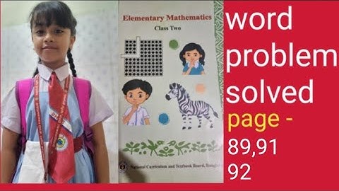 Class 2, Elementary mathematics 2025 ,page _89 English version.(Easy solution).#maths#viralmaths#fyp