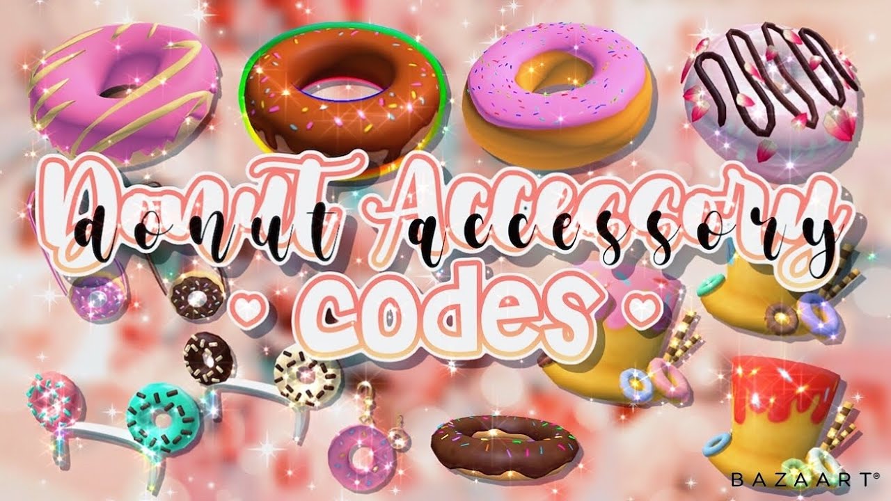 Donut Accessory Codes Links Roblox Bloxburg Youtube - roblox donut hat