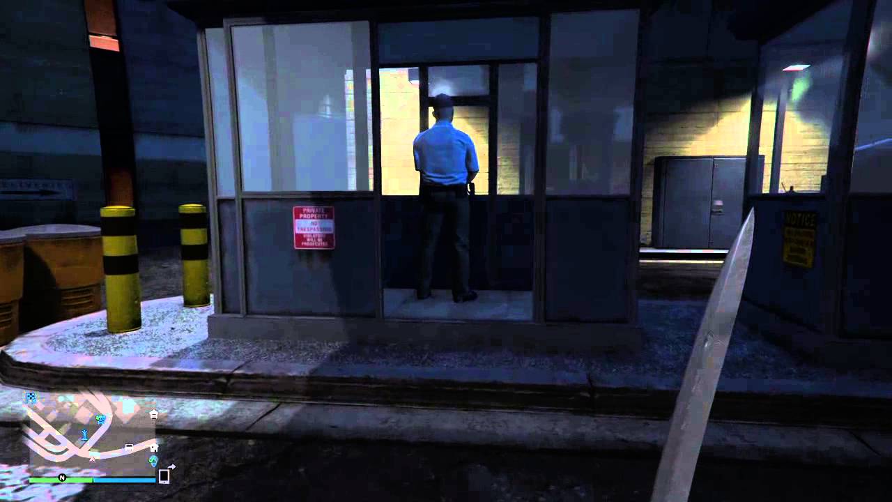 Grand Theft Auto V - Stealth kill first person - YouTube