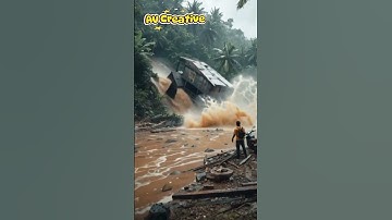 Force of Nature: Landslide Tearing Through a Hillside Home #shorts #disaster  #landslide