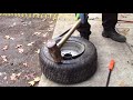 Changing a tire manually