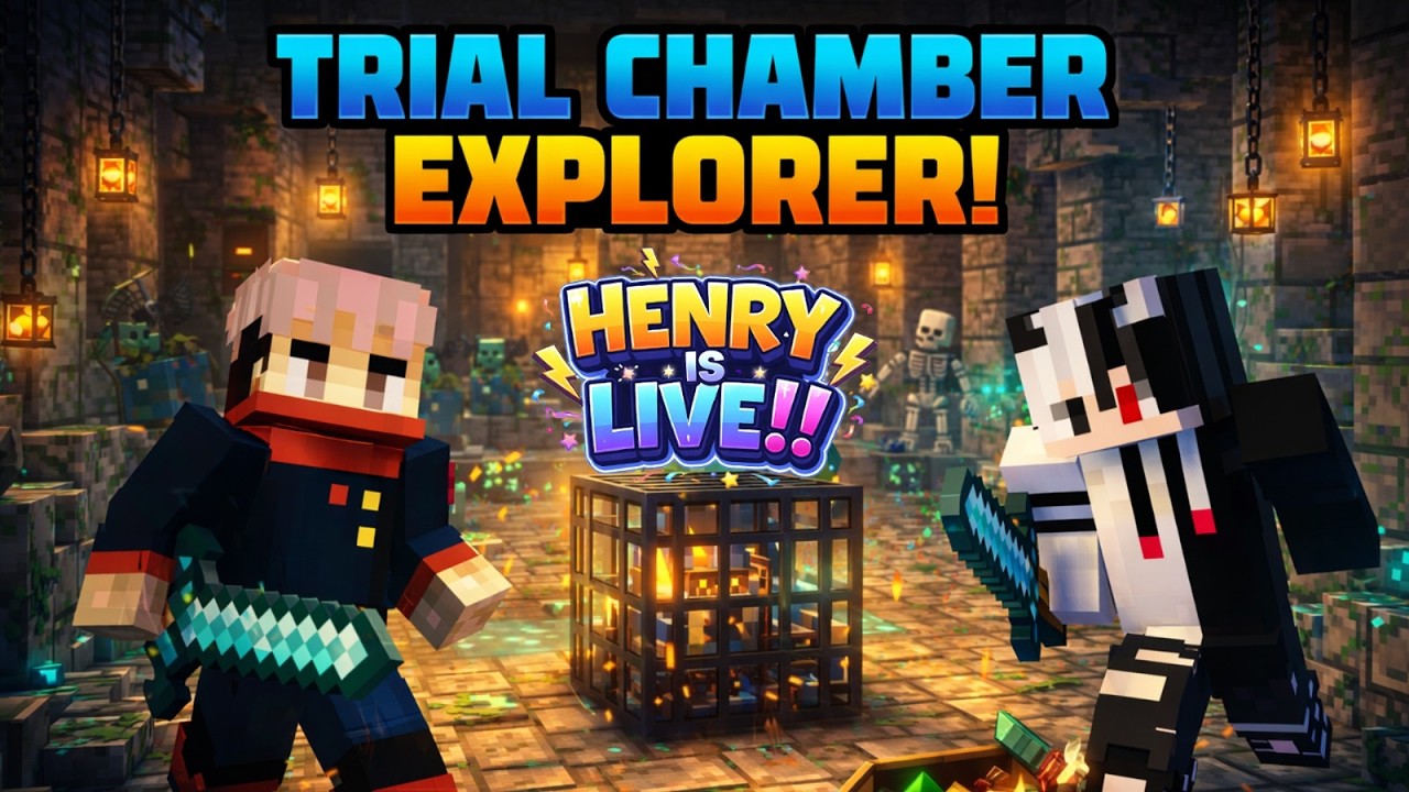 LET'S EXPLORE TRIAL CHAMBER 🤑I MINECRAFT | @HenryPlayzz12