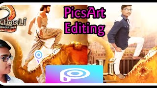 How to editing bahubali poster-picsArt editing screenshot 5