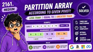 Partition Array According to Given Pivot | LeetCode 2161 | Medium | Complete Explanation