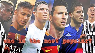 Top 10 most popular football players | Best Football players
