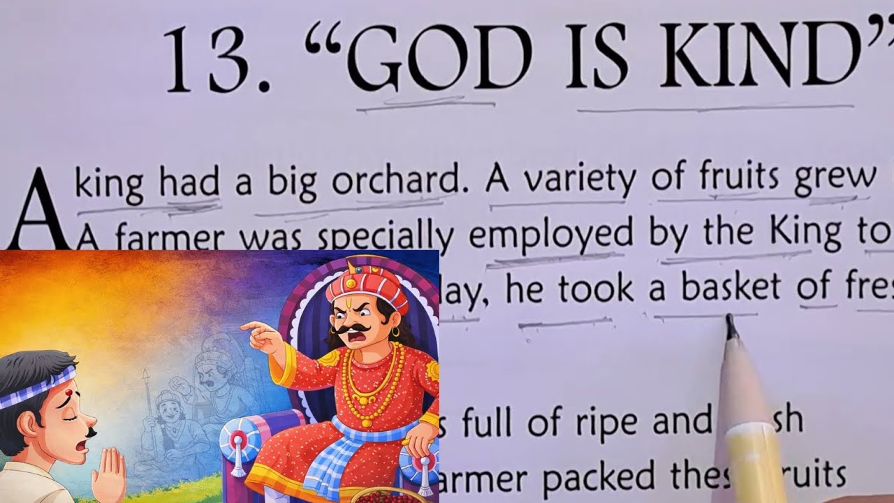 भगवान दयालु हैं।/GOD IS KIND/ENGLISH STORY TRANSLATION/ENGLISH PADHNA KAISE SIKHE 