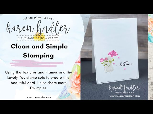 Stylish Card making Ideas- Global Stampin Video Hop - Karen Hadler Stamping  Bees