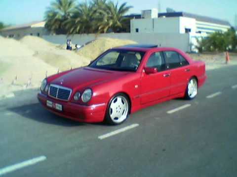 uae cars  mercedes e50 amg red color  youtube