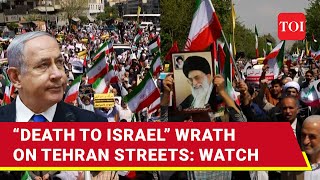 Angry Iranians Take To The Streets, Denounce Israel After Strikes Reported In Isfahan Region | Watch