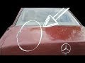 Removing scratches and hand polishing my Mercedes 190E