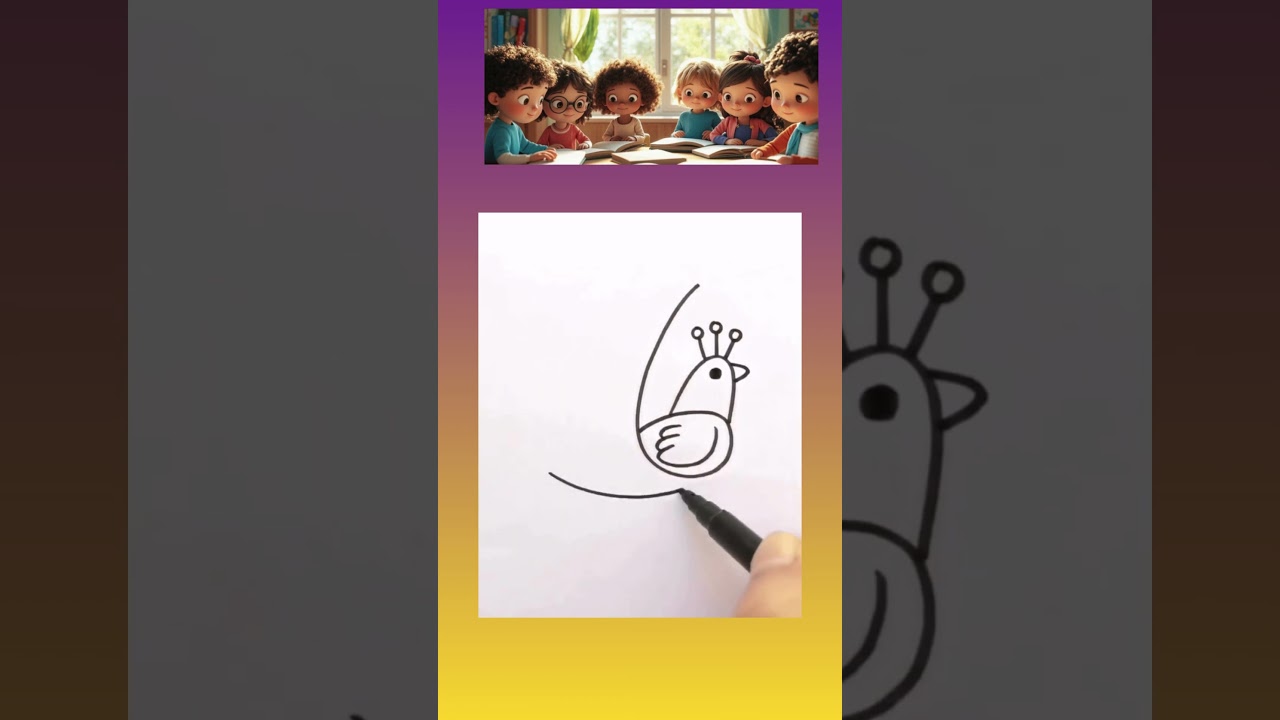 Let us learn how to draw a peacock!