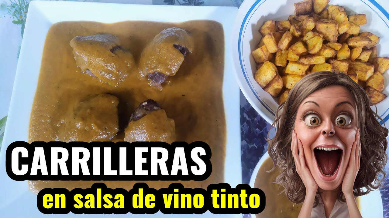 💥🏆CARRILLERAS en salsa de VINO TINTO🍷