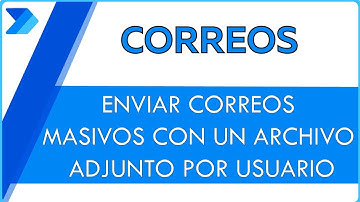 📨📨 ENVIAR correos masivos con adjuntos identificados por Usuario