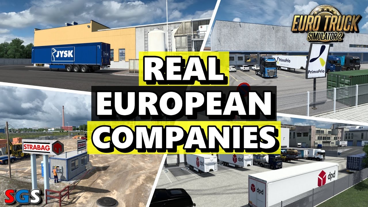  ets2 1 47 real european companies youtube